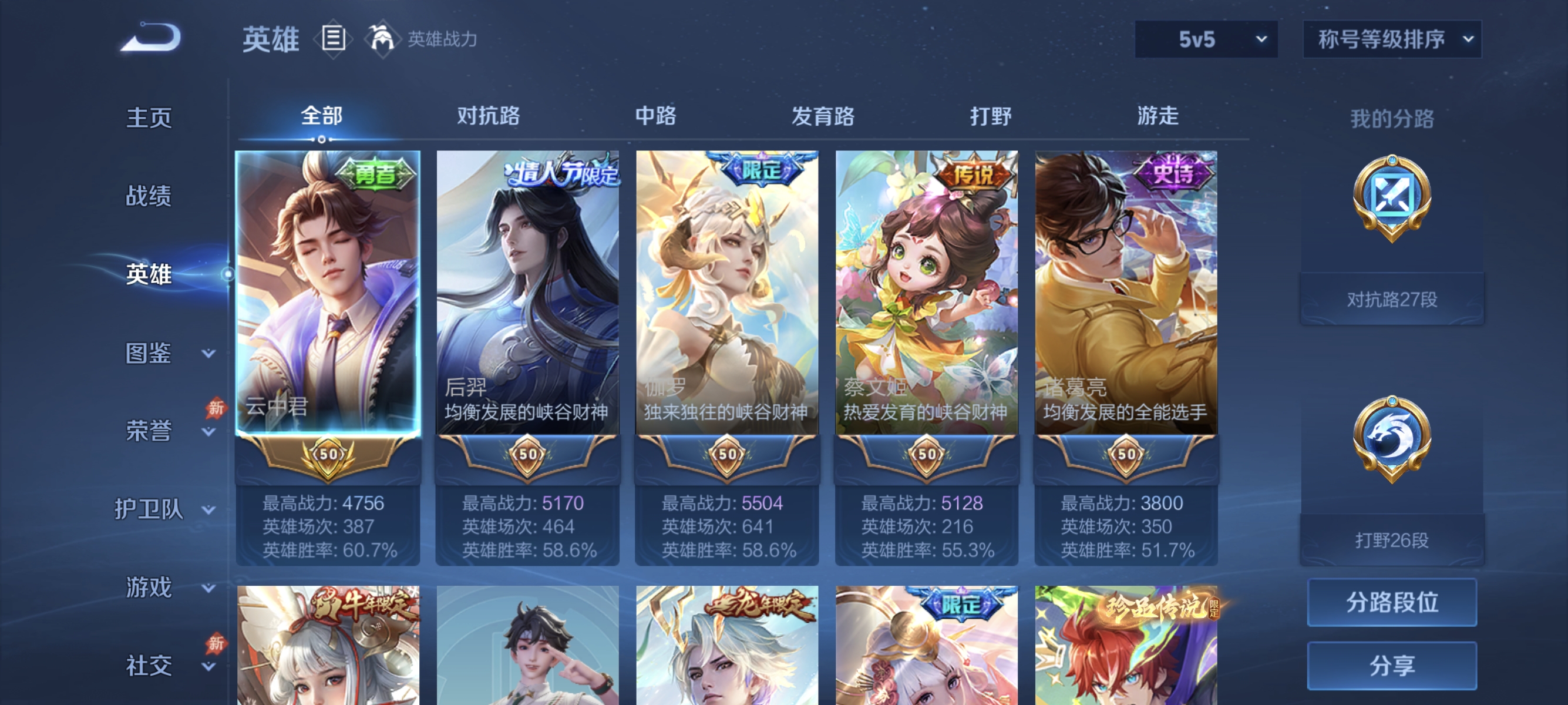 WZMMN4667476王者荣耀账号详情图7 WZMMN4667476王者荣耀账号详情图7