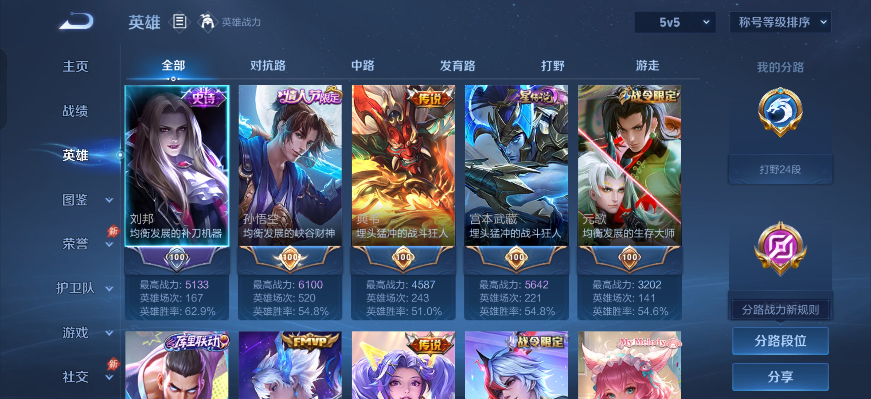 WZMMN4723644王者荣耀账号详情图7 WZMMN4723644王者荣耀账号详情图7
